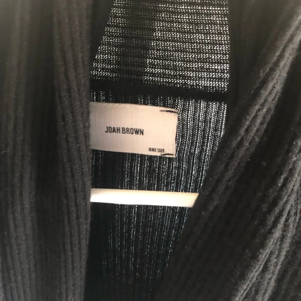 Joah Brown Front tie cardigan black one size - Picture 2 of 6